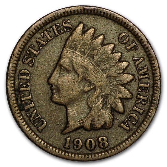 1908-S Indian Head Cent Fine 1908-S Indian Head Cent Fine